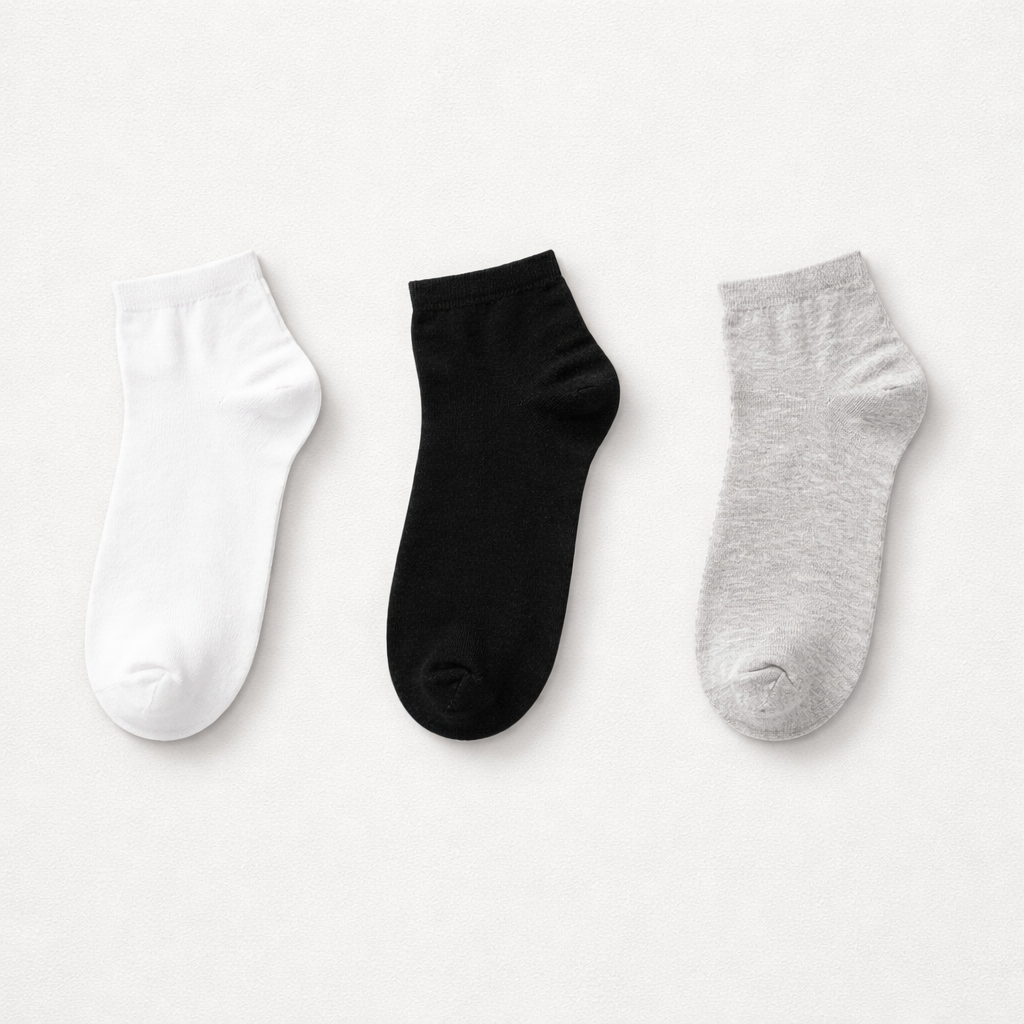 Socks pack of 12 - Gray,Black,White